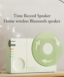 Retro Time Bluetooth Speaker Home Wireless Mini Radio Speaker Vinyl Record Style Desktop High Sound Quality Small Decoration