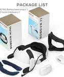 BOBOVR M2 Pro Battery Head Strap For Oculus Quest 2 Elite Halo Strap with 5200mAh Battery Pack for Meta Quest2 VR Accessories