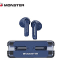 Monster XKT08 Gaming Earphone Ture Wireless Bluetooth 5.3 Headphones Low Latency Noise Reduction Earbuds Headset With Mic New